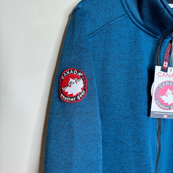 Canada Weather Gear Zip-Up Fleece Jacket Size 2X Blue - Picture 4 of 11
